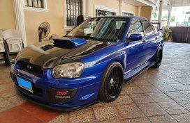 Blue 2003 Subaru Impreza Wrx STi at 65000 km for sale 