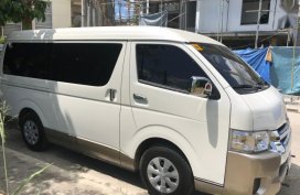 Sell Pearl White 2017 Toyota Hiace in Quezon City