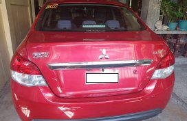 Red Mitsubishi Mirage G4 2016 at 22000 km for sale in Laguna 
