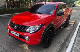 Sell Red 2016 Mitsubishi Strada at 44000 km in Davao City 