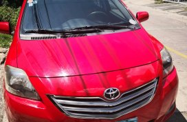Selling Red 2013 Toyota Vios at 44700 km 