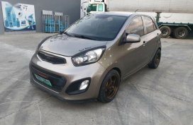 Grey Kia Picanto 2013 Hatchback Manual Gasoline for sale in Manila