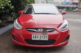 Selling Red Hyundai Accent 2014 Hatchback Automatic Diesel in Manila