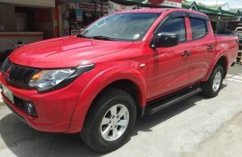 Red Mitsubishi Strada 2015 Manual Diesel for sale 