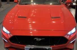 Red Ford Mustang 2018 at 2000 km for sale in Manila 