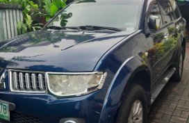 Blue 2011 Mitsubishi Montero Sport at 73000 km for sale in Quezon City 