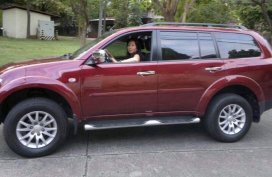 Red 2012 Mitsubishi Montero Automatic Diesel for sale 