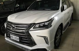 White Lexus Lx 2017 Automatic Diesel for sale