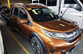 Orange Honda BR-V 2018 for sale in Quezon City