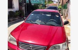 Selling Red Honda City 2000 Automatic Gasoline at 141000 km 