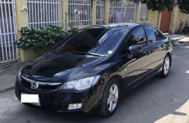 Selling Black Honda Civic 2008 at 92000 km