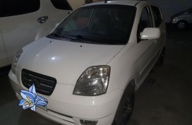 White Kia Picanto 2007 Hatchback Automatic Gasoline for sale 