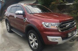 Red Ford Everest 2016 Automatic Diesel for sale 
