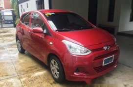 Red Hyundai Grand i10 2015 at 22000 km for sale