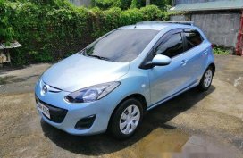Blue Mazda 2 2013 Manual Gasoline for sale 