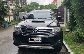 Black Toyota Fortuner 2012 Manual Diesel for sale
