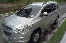 Silver Chevrolet Spin 2015 Automatic Gasoline for sale