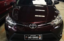 Red Toyota Vios 2017 Sedan for sale in Manila 