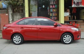 Red 2014 Toyota Vios at 20000 km for sale 