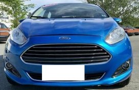 Blue 2014 Ford Fiesta at 45000 km for sale in Quezon City 