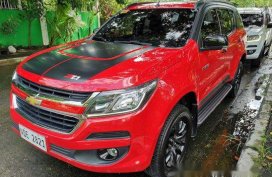 Selling Red Chevrolet Trailblazer 2017 at 40000 km 