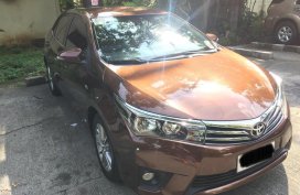 Brown Toyota Corolla 2014 for sale in Quezon City