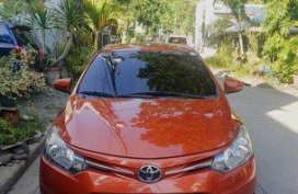 Selling Orange Toyota Vios 2015 Manual Gasoline at 43000 km