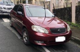 Red Toyota Corolla Altis 2003 Automatic Gasoline for sale