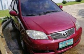 Sell Red 2007 Toyota Vios at 155000 km 