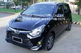 Black Toyota Wigo 2018 at 25000 km for sale 