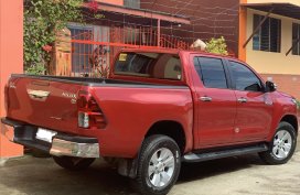 Selling Red Toyota Hilux 2017 at 19000 km in Bacolod 