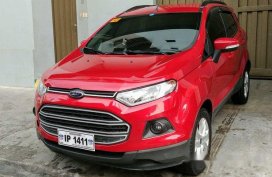Selling Red Ford Ecosport 2017 Manual Gasoline at 20000 km 