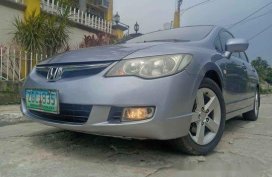 Silver Honda Civic 2007 at 80000 km for sale
