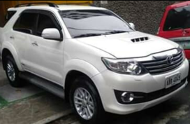 White 2014 Toyota Fortuner Automatic Diesel for sale