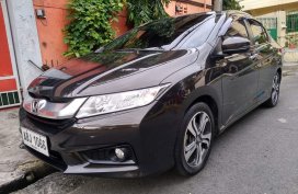Black Honda City 2015 Automatic Gasoline for sale 