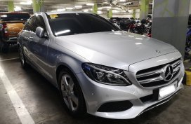 Silver 2017 Mercedes-Benz C180 Automatic Gasoline for sale 