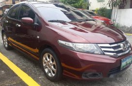 Red Honda City 2013 Automatic Gasoline for sale
