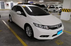 White Honda Civic 2012 for sale in Taguig 