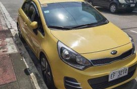 Selling Yellow Kia Rio 2016 at 18600 in Manila