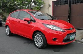 Red Ford Fiesta 2009 Manual Gasoline for sale 