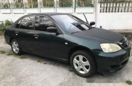 Green Honda Civic 2003 at 145000 km for sale 