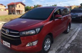 Red 2017 Toyota Innova Manual Diesel for sale 