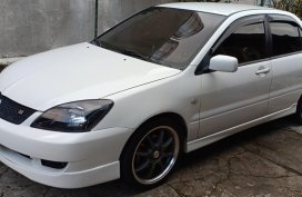 White 2007 Mitsubishi Lancer at 89000 km for sale in Baguio 