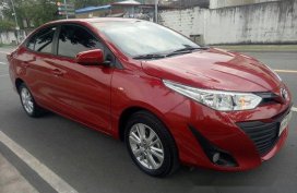 Red Toyota Vios 2018 at 5000 km for sale 