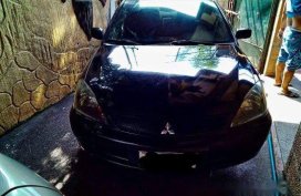 Black Mitsubishi Lancer 2010 Manual Gasoline for sale 
