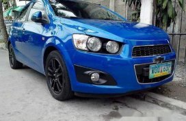 Blue Chevrolet Sonic 2013 Automatic Gasoline for sale
