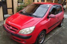 Sell Red 2007 Hyundai Getz at 140000 km
