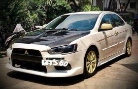 White Mitsubishi Lancer ex 2008 Manual Gasoline for sale 