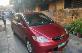 Red Honda City 2005 Automatic Gasoline for sale 