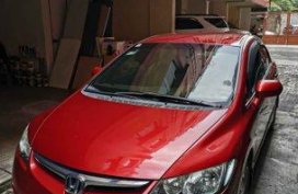 Red Honda Civic 2008 for sale in Quezon City